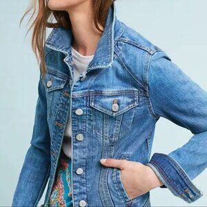 Pilcro and the Letterpress Anthropologie Farrah Denim Jacket, Size L